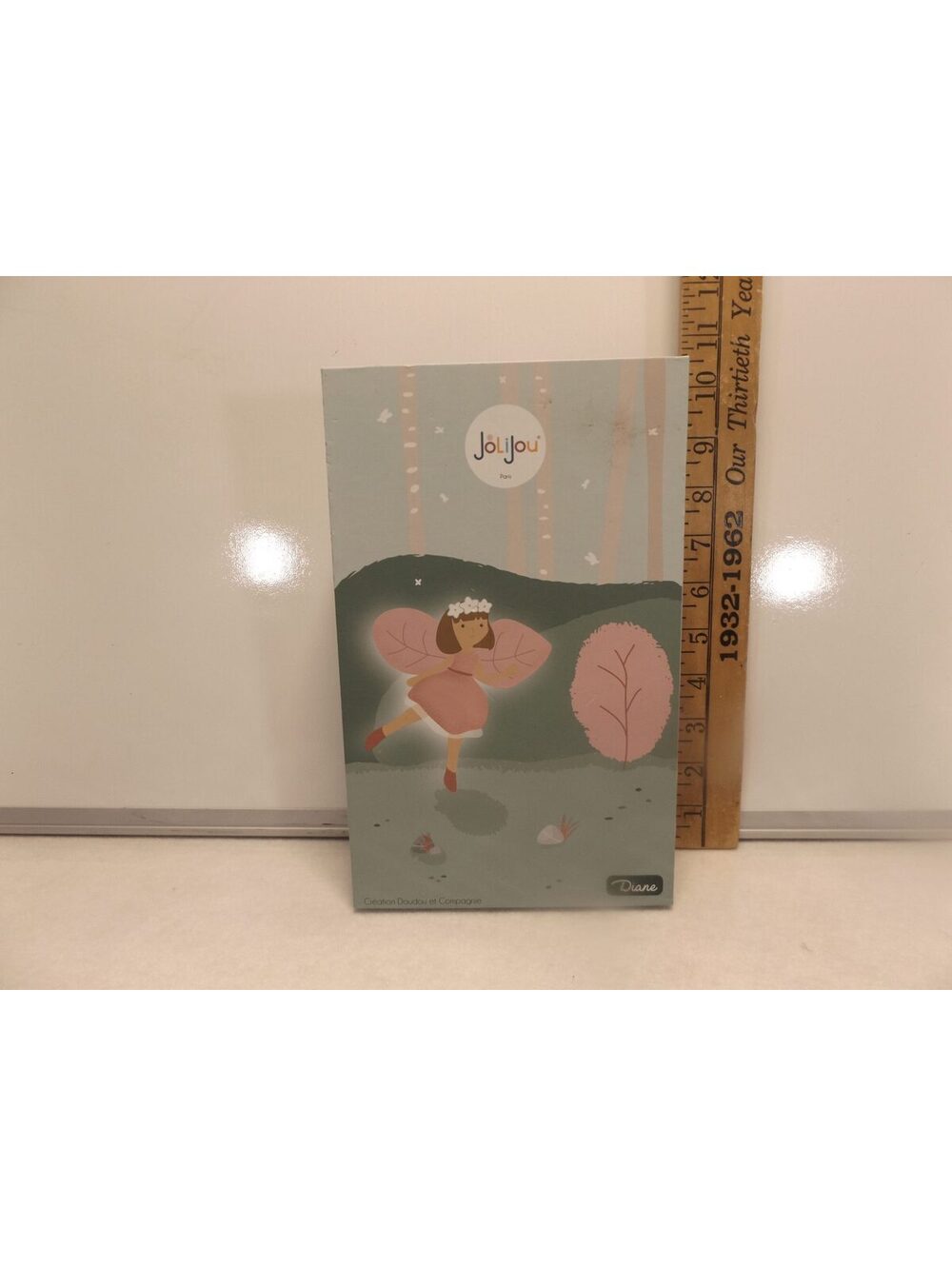 Jolijou Paris Fairy Doll Diane Pink Dress Soft Cloth Doll in Box
